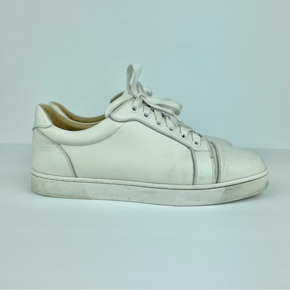 Christian Louboutin Vieira Flat Calf Bianco Women's 40 US 9.5-10 Leather White - Picture 5 of 16